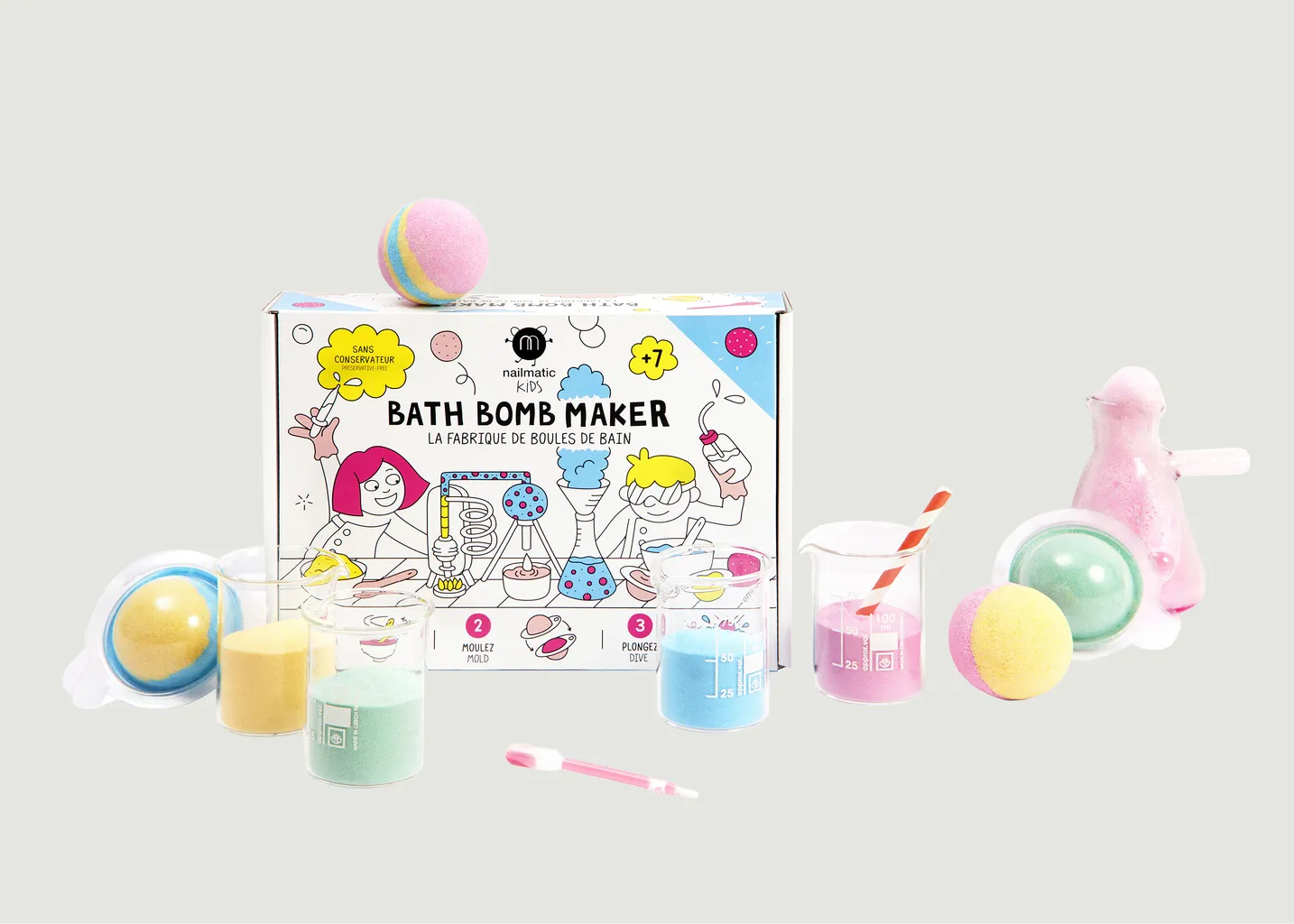 Kit fabrique de boules de bain nailmatic