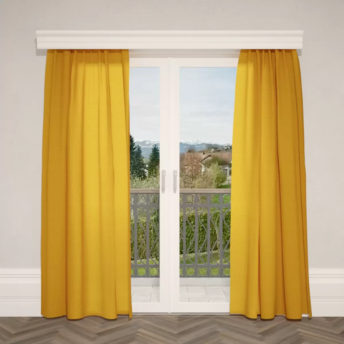 Nachtvorhang Velours Gold