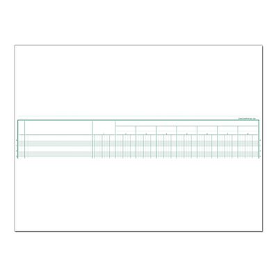 Exacompta - Piqûre comptable - 8 colonnes par page - 27 x 32 cm - 80 pages