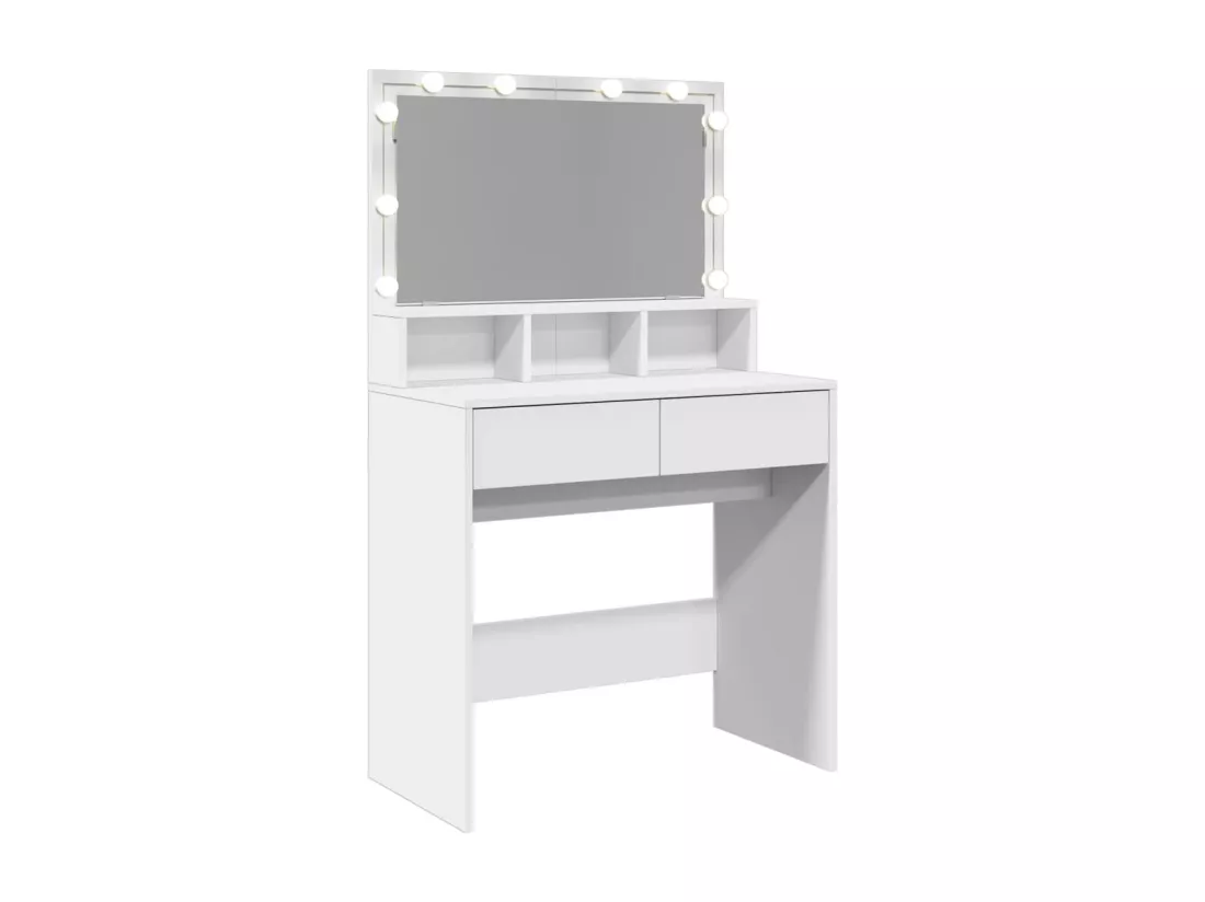 Coiffeuse avec LED blanc 80x41x134,5 cm
