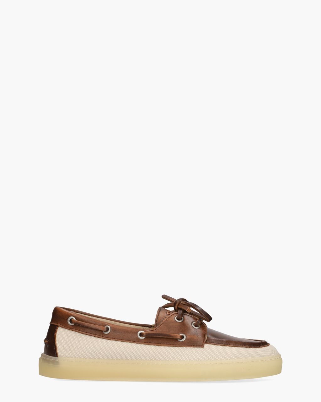 Copenhagen Studios CPH160 Material Mix Donkerbruin/Off-White Dames Veterschoenen