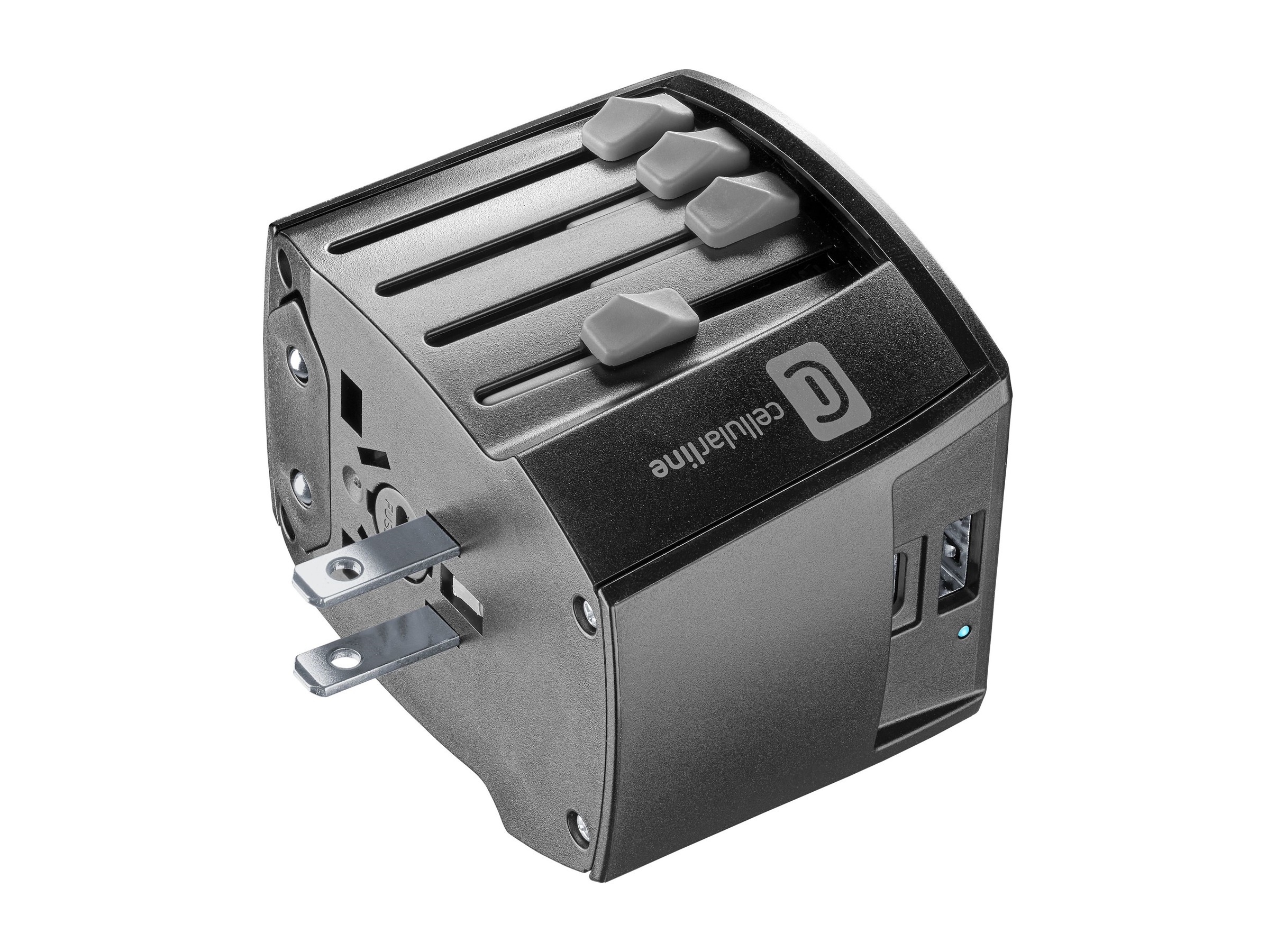 ADAPTADOR DE VIAGEM CELLULARLINE WORLD TRAVEL CHARGER 20W 1X USB-A 1X USB-C