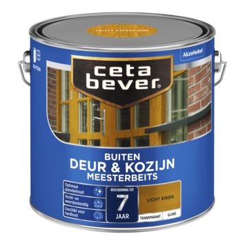 CetaBever Meesterbeits Deur & Kozijn glans transparant licht eiken 2,5 liter