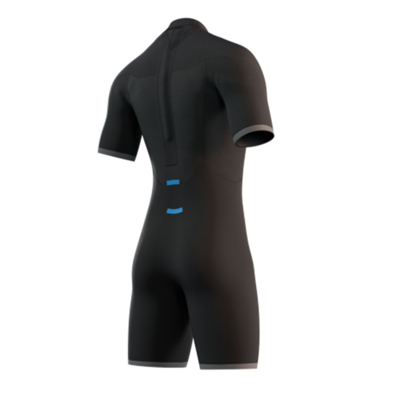 SHORTY NEOPRENE MYSTIC BRAND 3/2 BACKZIP GLOBAL BLUE