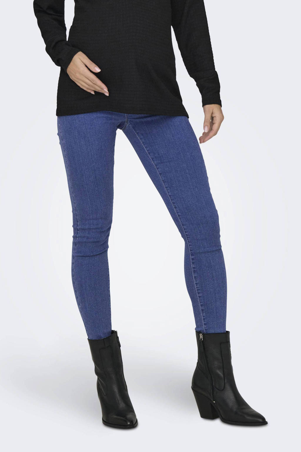 ONLY MATERNITY skinny zwangerschapsjeans OLMRAIN stonewashed