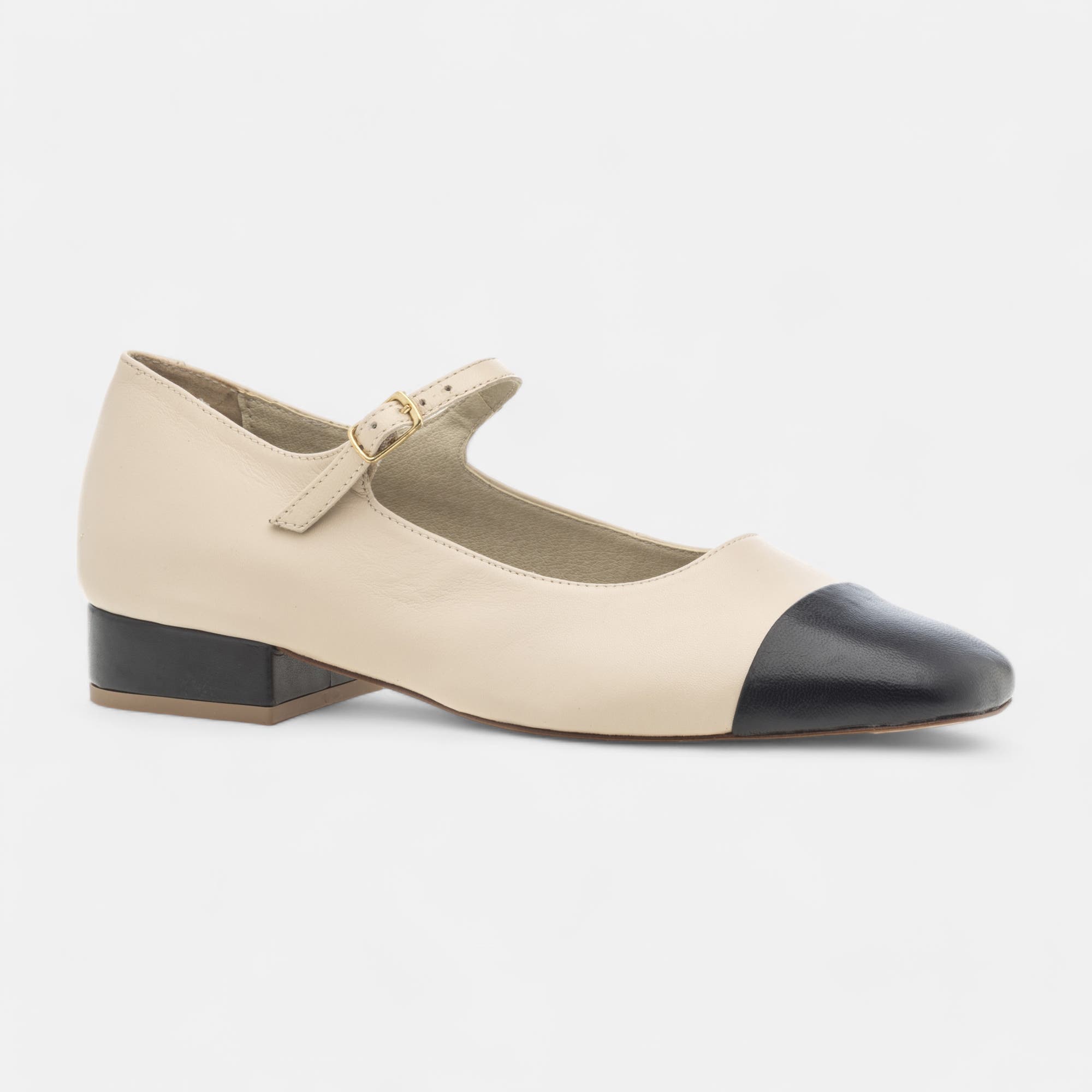 Babies Femme en cuir beige