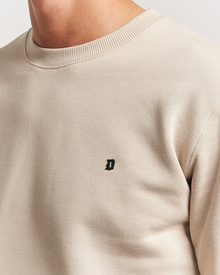 Dondup Logo Crew Neck Sweatshirt Ecru