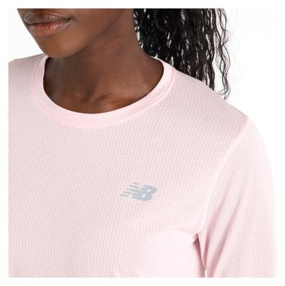 Maillot manches longues New Balance Athletics Rose Femme