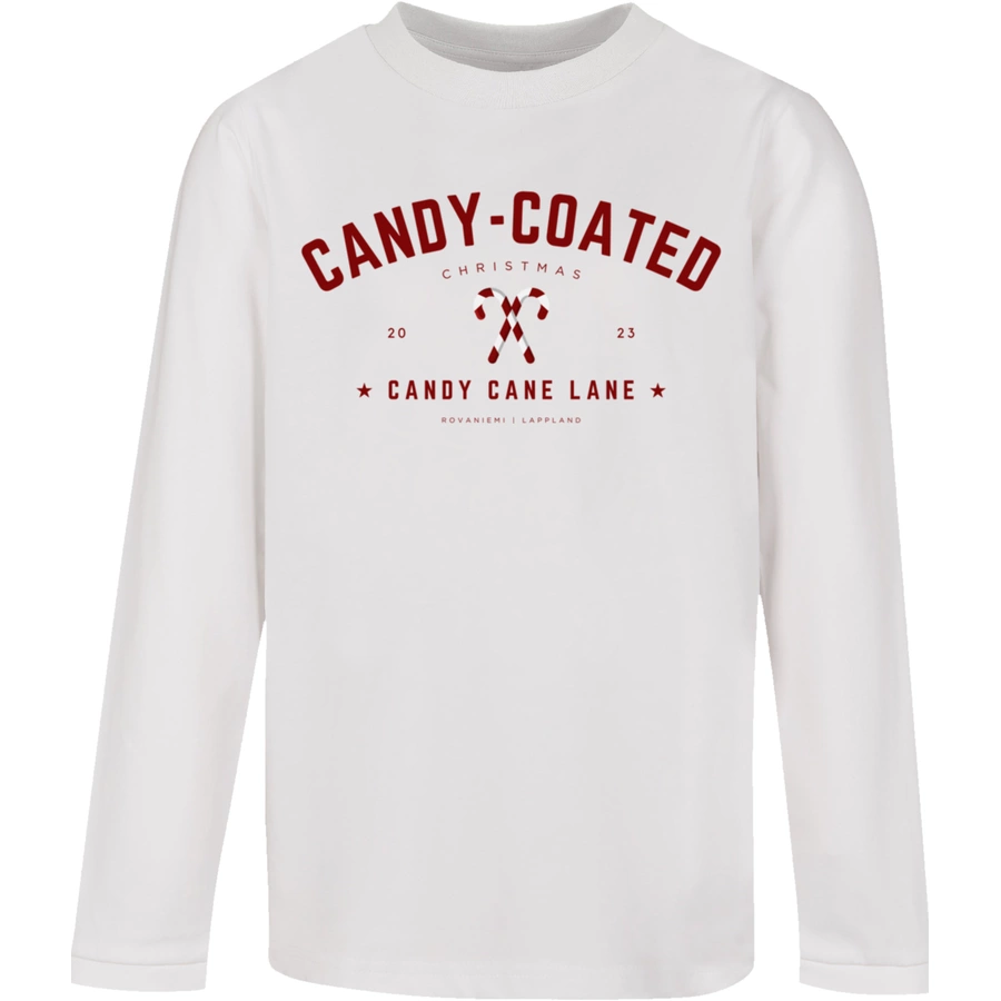 F4NT4STIC Longsleeve Shirt Weihnachten Candy Coated Christmas weiß