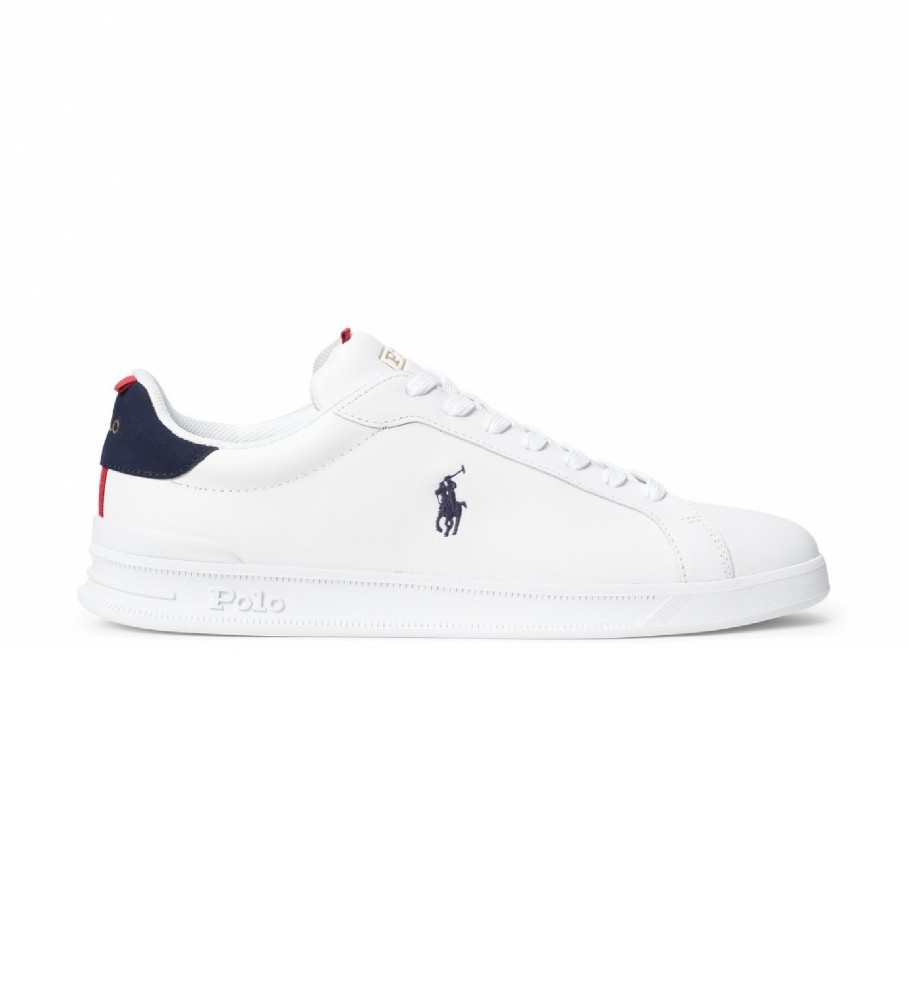 Tênis Ralph Lauren Heritage Court II de couro, branco