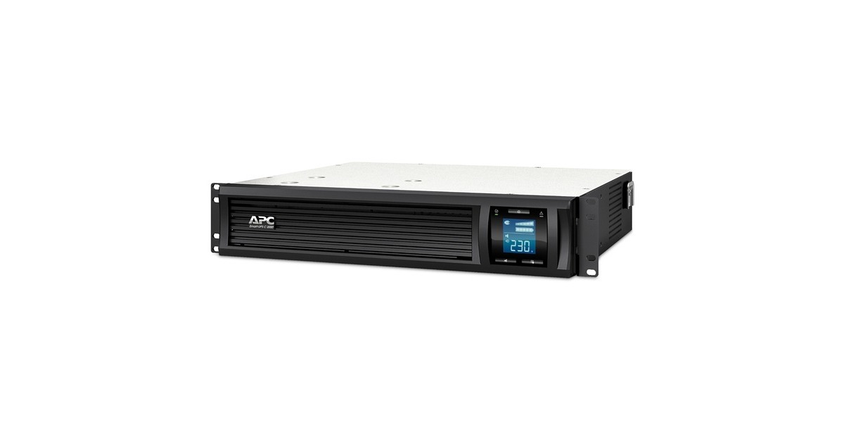 APCSmart-UPS SMC2000I-2U Noodstroomvoeding ups  (Zwart, 6x C13, Rack Mountable, USB, 2000VA)