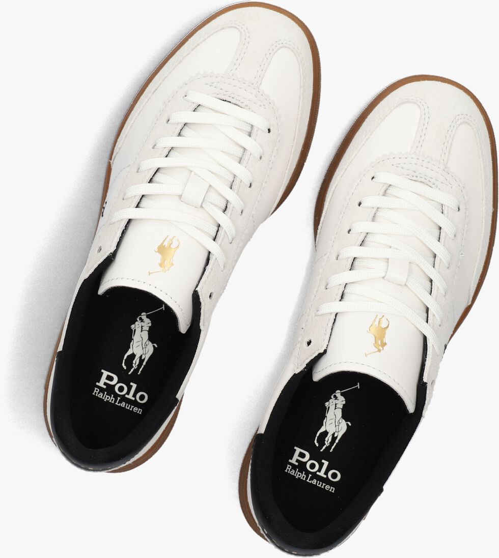 witte polo ralph lauren lage sneakers bedford pp sneakers low top lace d