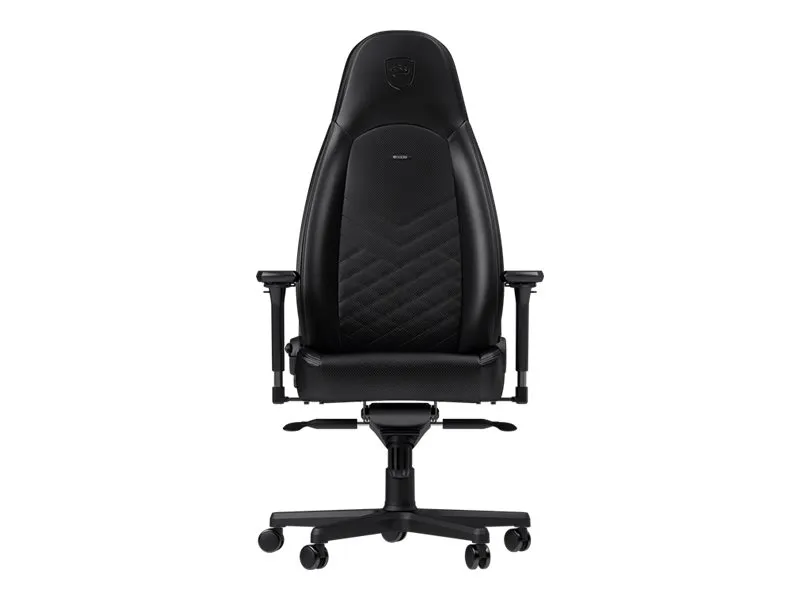 noblechairs Icon, Polstret sæde og ryglæn, Sort, Kunstigt læder, Polyurethan (PU)