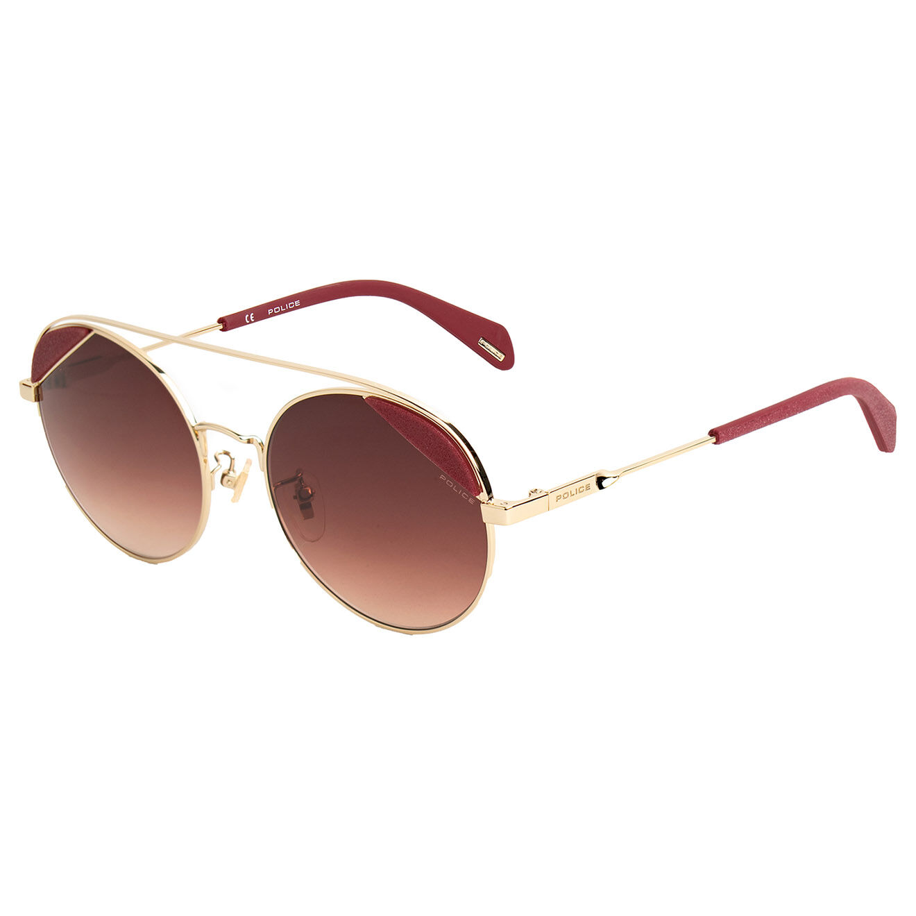 Police Lunettes de soleil Femme violet dégradé
