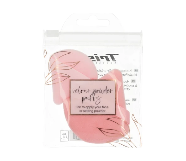 Trisa Velour Powder Puffs Make-up Puff Set