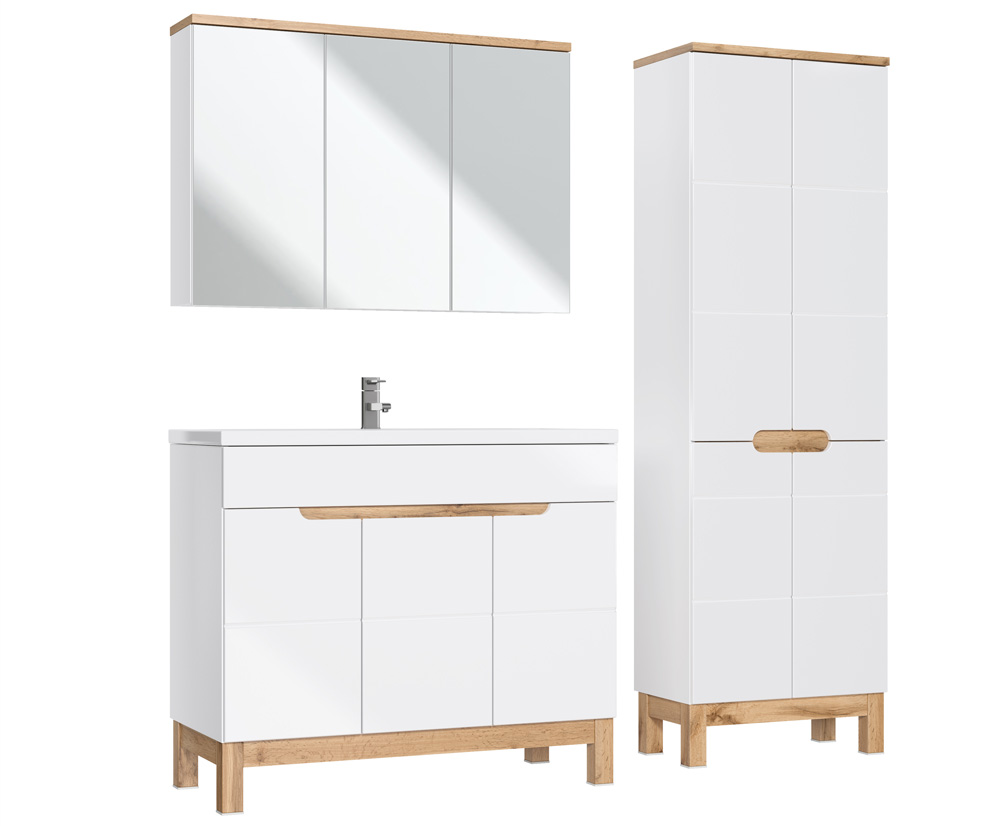 Comad Bali White 805 FSC kolomkast 187x60cm eiken/wit