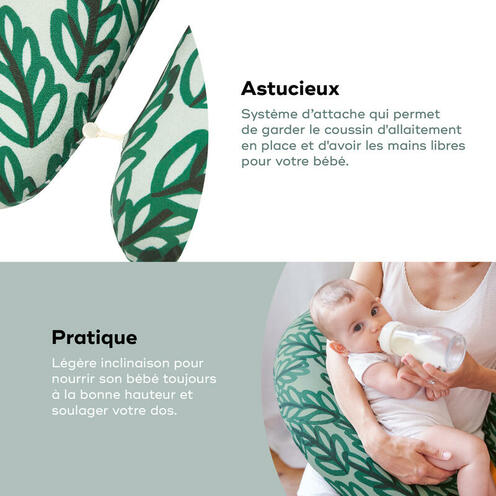 Coussin de grossesse B.LOVE Vegetal Vert - BABYMOOV