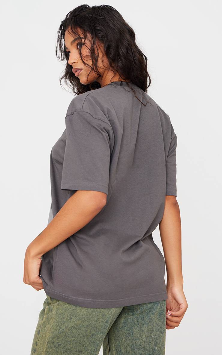 Charbon T-shirt Oversize En Coton