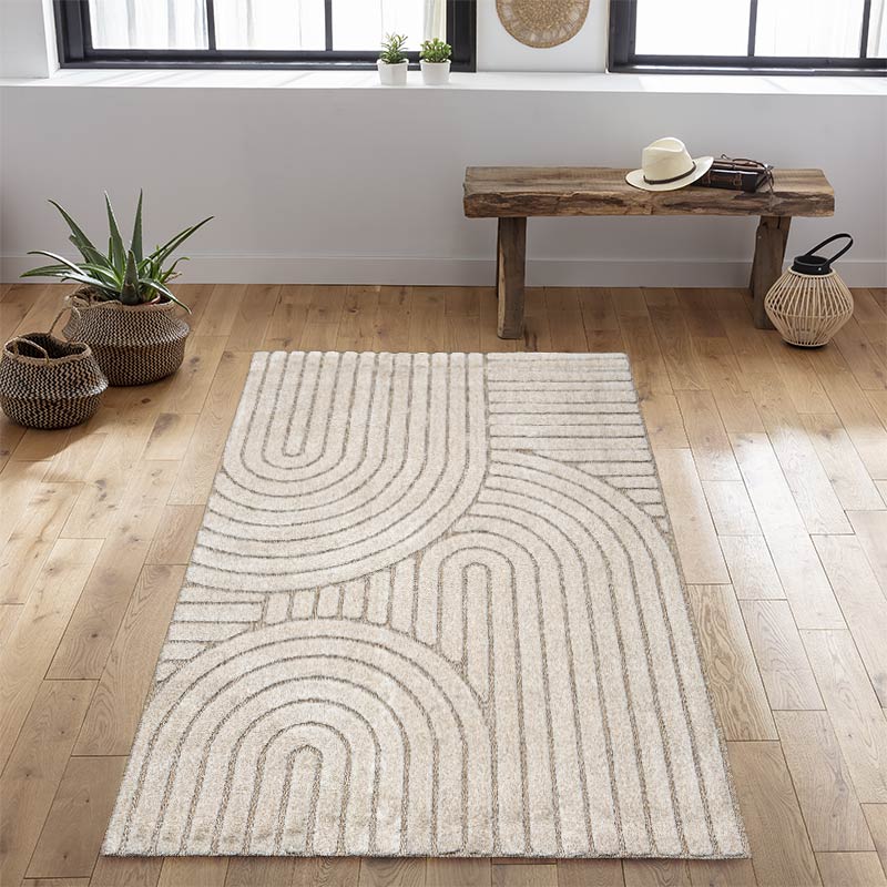 Tapis rectangulaire décor ponts 'Sahara'