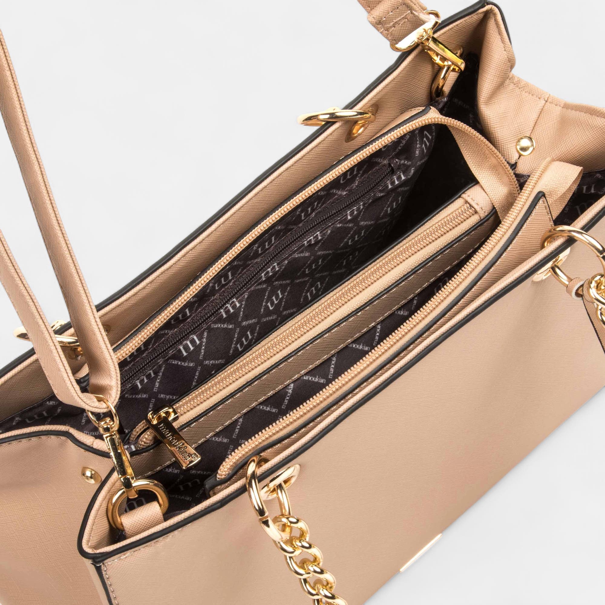 Sac à main beige
