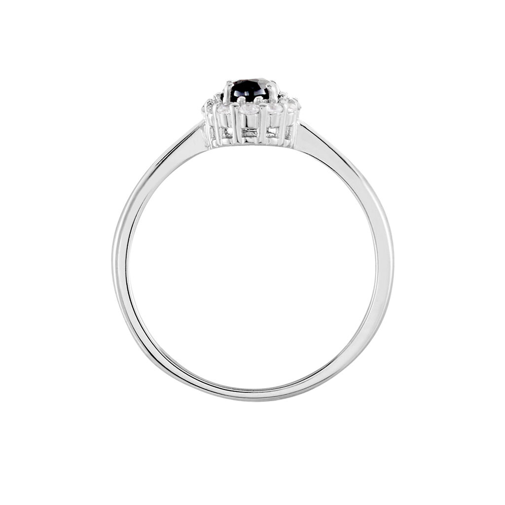 Bague Solitaire Eulalio Argent Blanc Oxyde De Zirconium