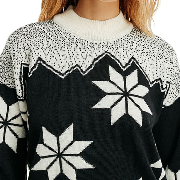 Pull DALE OF NORWAY WINTER STAR F SWEATER BLACK OFFWHITE
