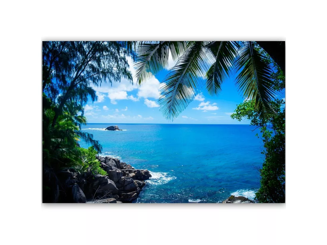 Tableau un rocher dans la mer 4 - 60 x 40 cm