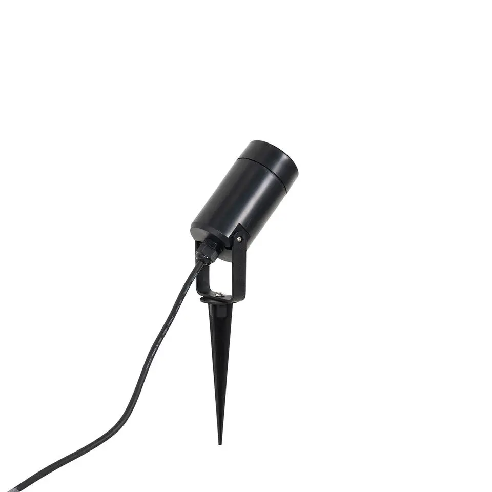 Qazqa tuinspots solo eco zwart gu10