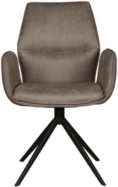 Eetkamerstoel Taupe Micro Suede DX-74.012 Mellow B58 x D63 x H92 cm