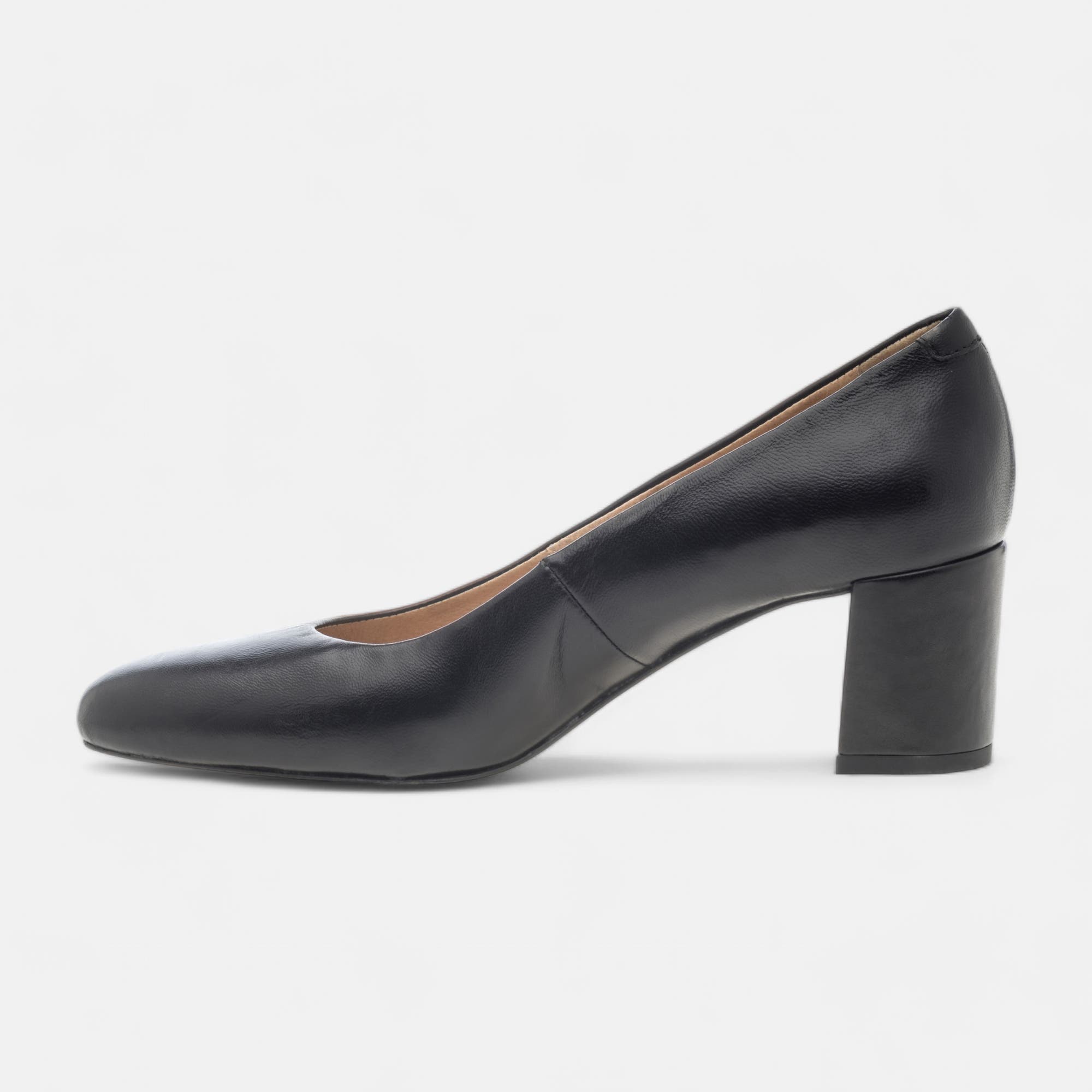 Escarpins à talon Femme en cuir noir