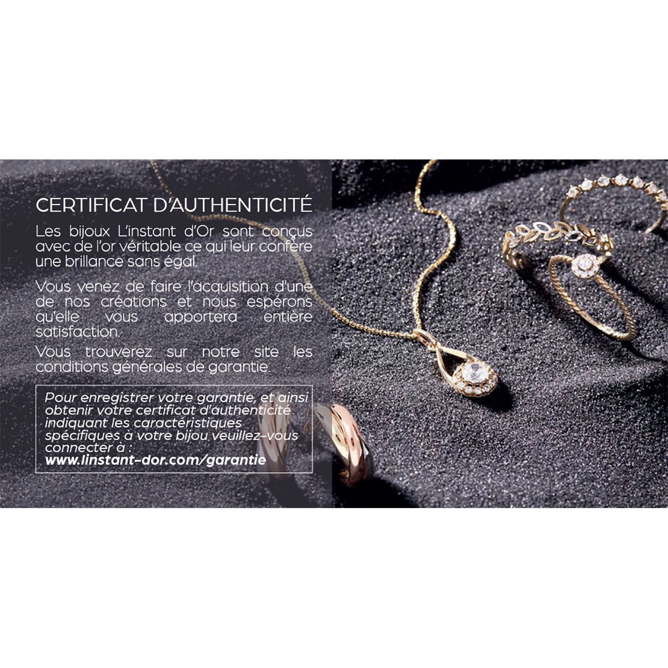 Instant d'Or Bague Pietra Zirconium or jaune