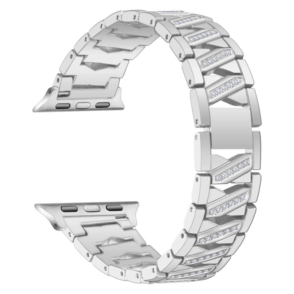 Apple Watch (42/41/40/38 mm) Edelstahl Diamonds Armband - Silber