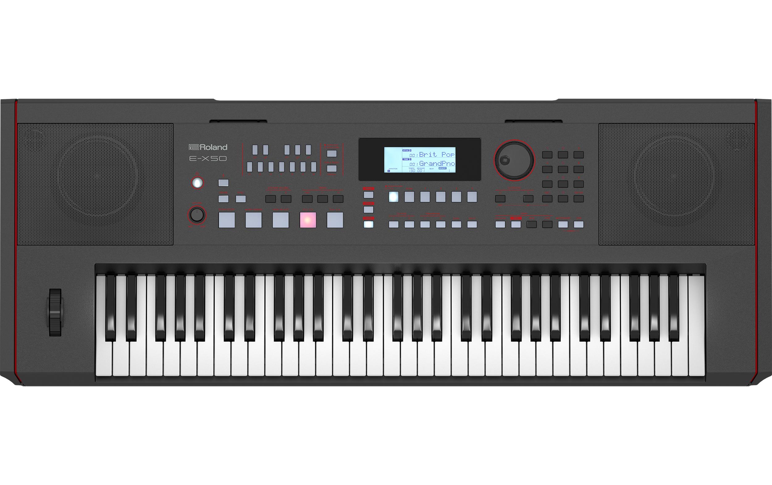 Keyboard E-X50<br>Leistungsstarkes Entertainment-Keyboard mit professionellen Sounds