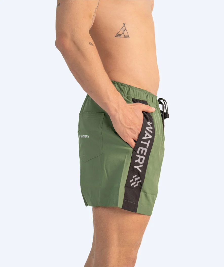 Watery badeshorts til mænd - Signature Eco - Dust Green
