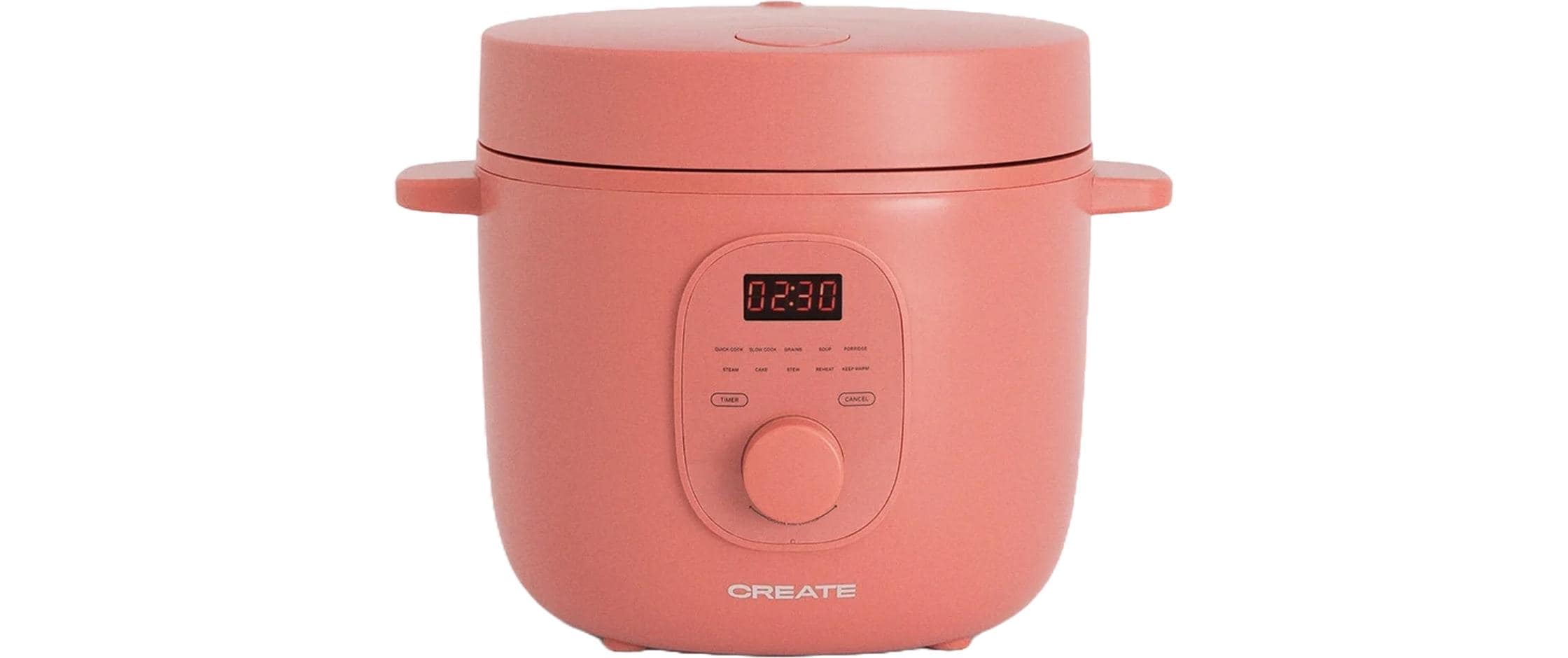 Rice Cooker Studio, Terrakotta 2 lElektrischer Reiskocher mit Dampfkorb und Warmhaltefunktion