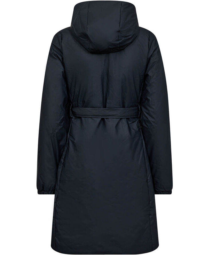 Rains Lohja Long Insulated Curve Jacket W3T2 Navy