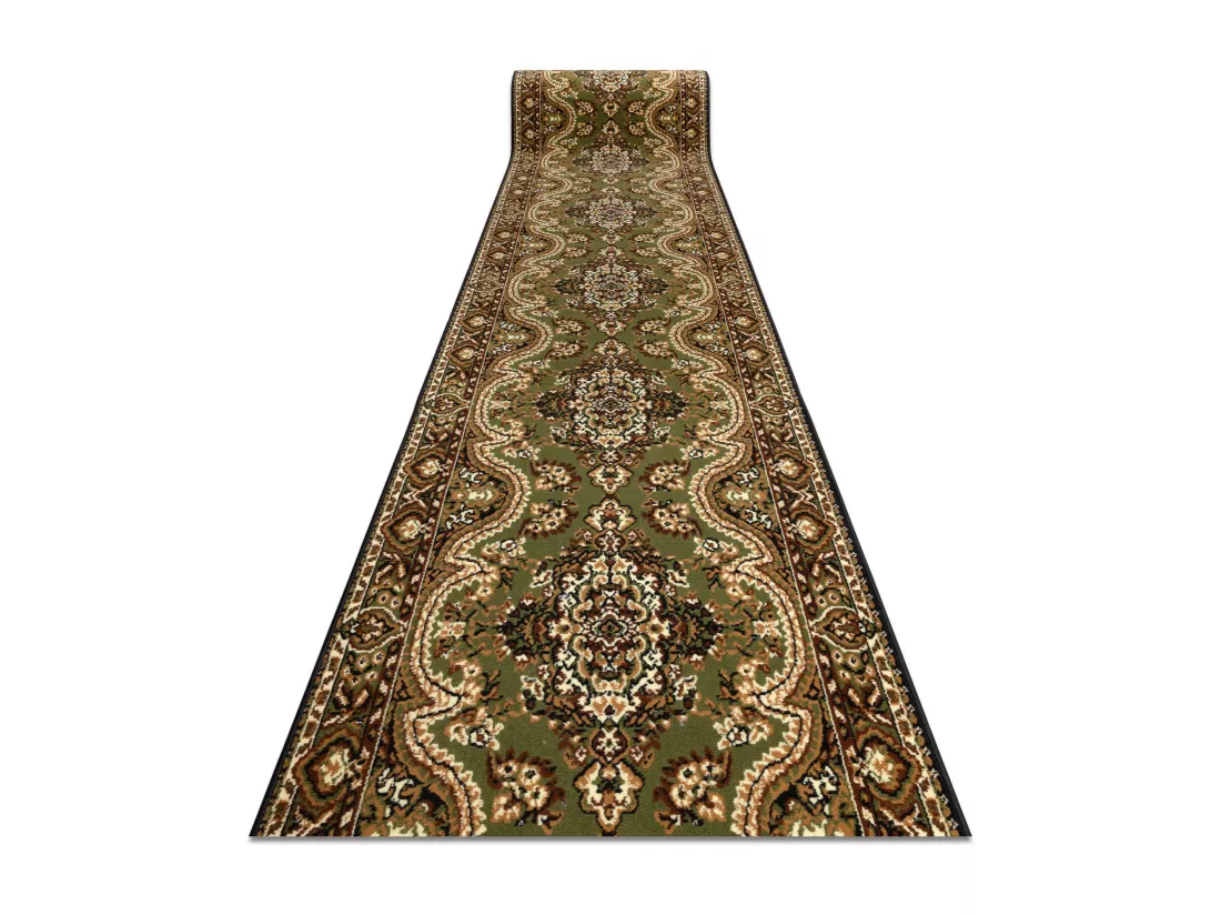 TAPIS DE COULOIR BCF WIOSNA vert 90x1300 cm