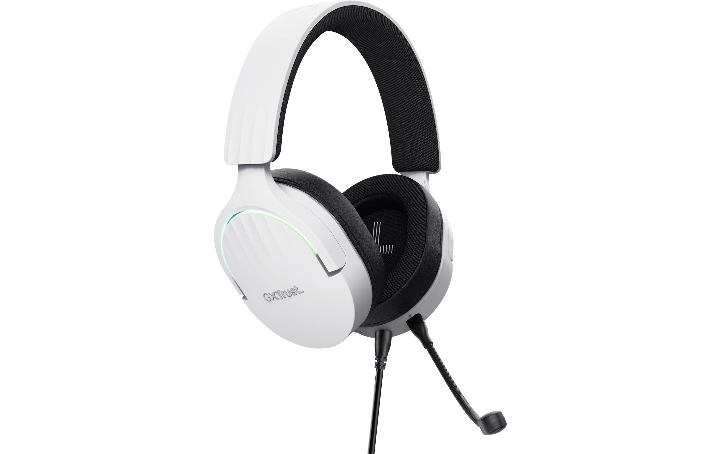Headset GXT 490 FAYZO Schwarz/WeissLeistungsstarkes ohrumschliessendes 7.1 USB-Gaming-Headset für ein immersives Gaming-Erlebnis