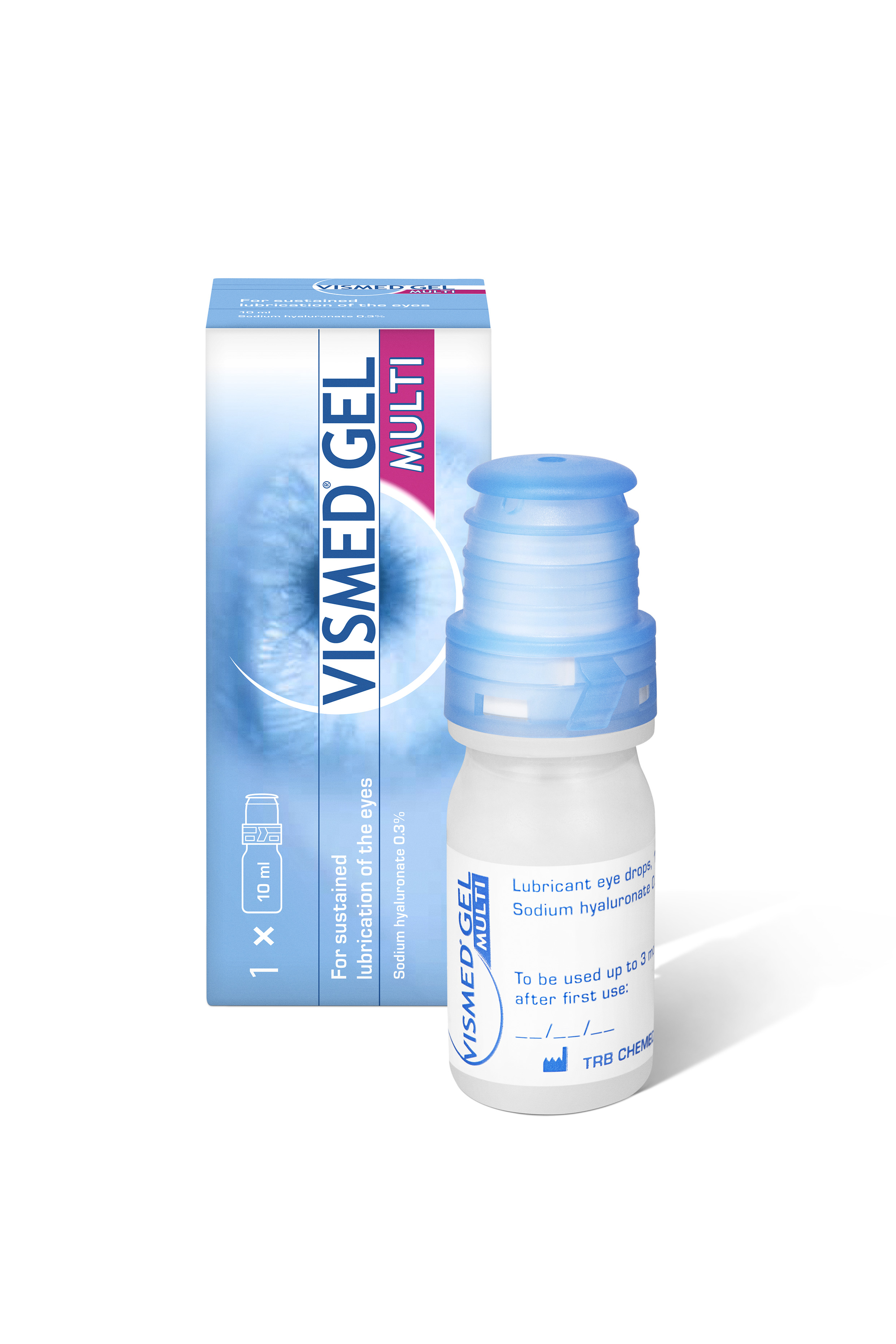 VISMED Gel Augengel 3 mg/ml Multi Hydrogel Benetzung des Auges Fl 10 ml