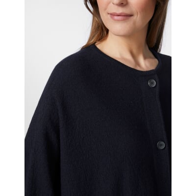Damen-Langjacke Oversized, Dunkelblau
