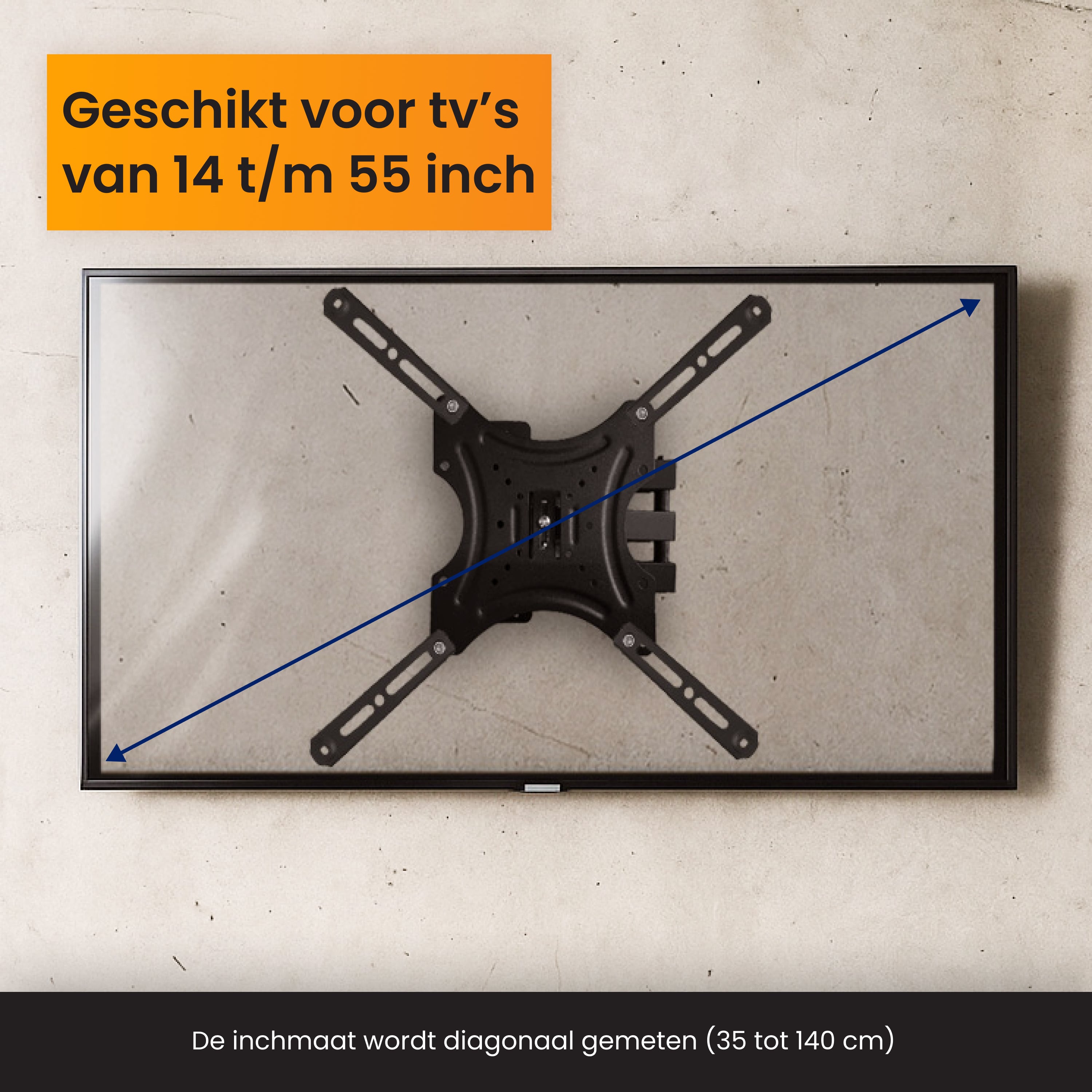 R2B televisiebeugel - 14 t/m 55 Inch