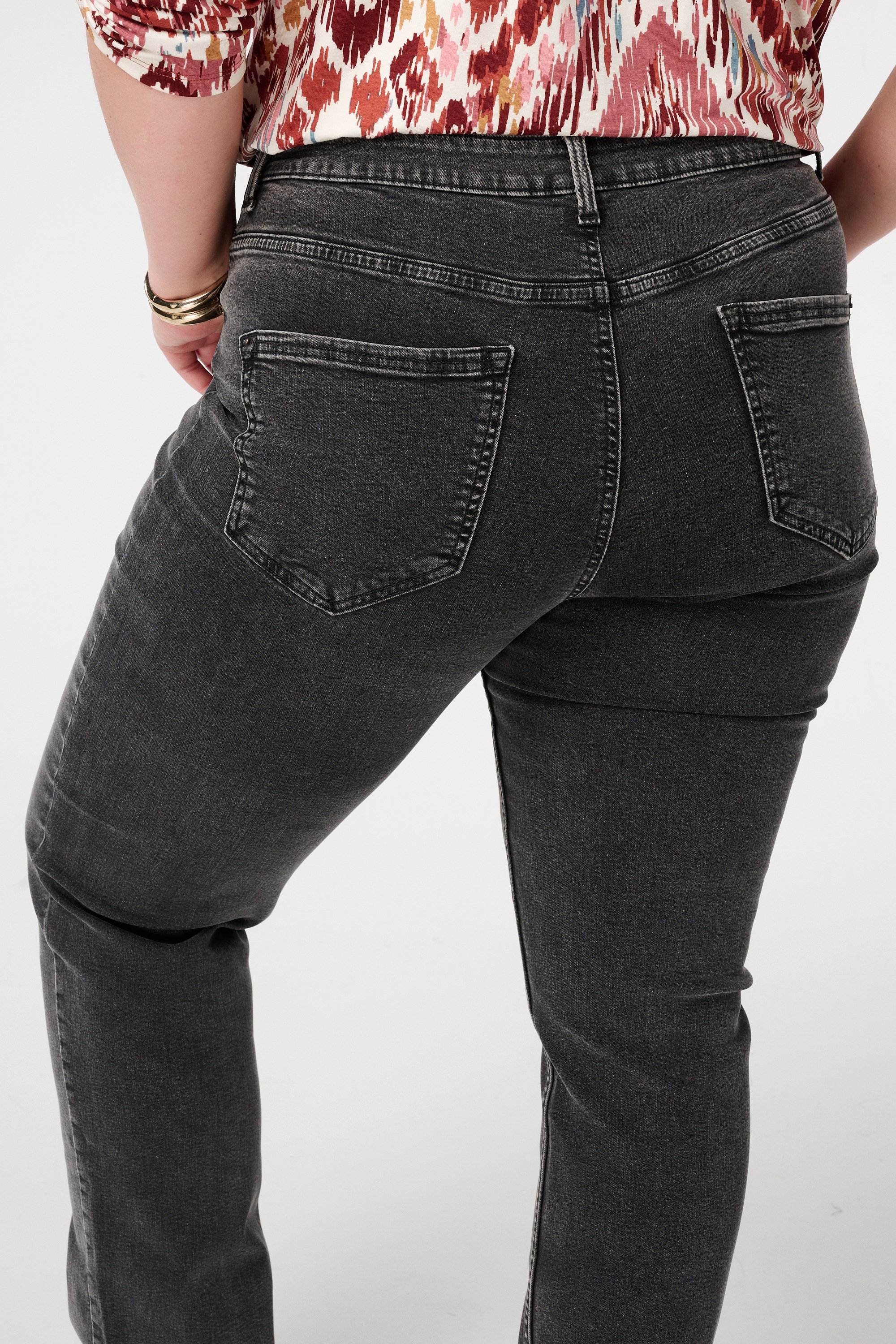 Straight leg jeans LILY Grijs
