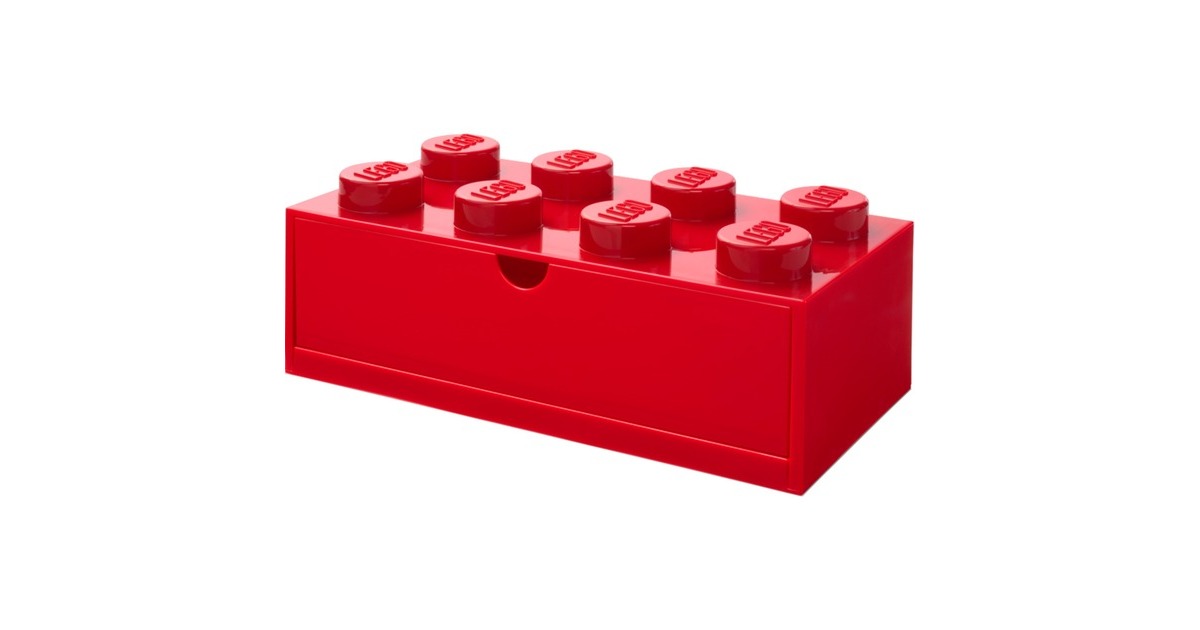 Room CopenhagenLEGO Desk Drawer 8 opbergdoos  (Rood)