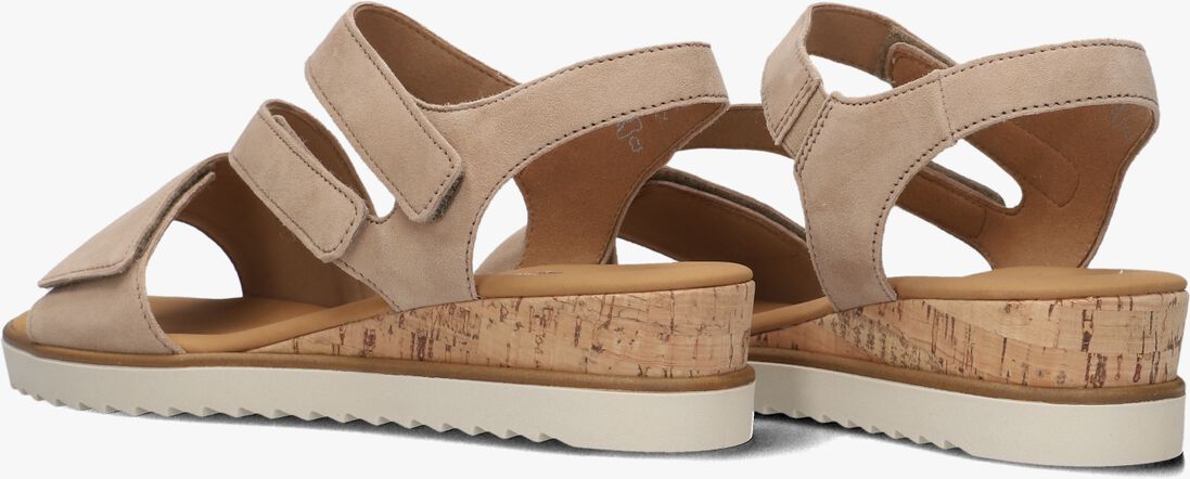 beige gabor platte sandalen 754.1
