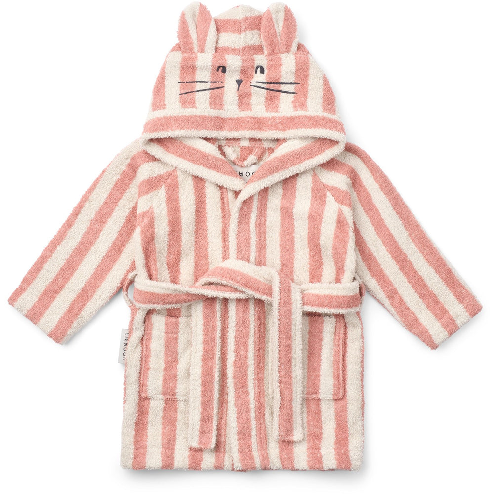 Køb LIEWOOD Coral Blush / Creme De La Creme Stripe Lily Badekåbe
