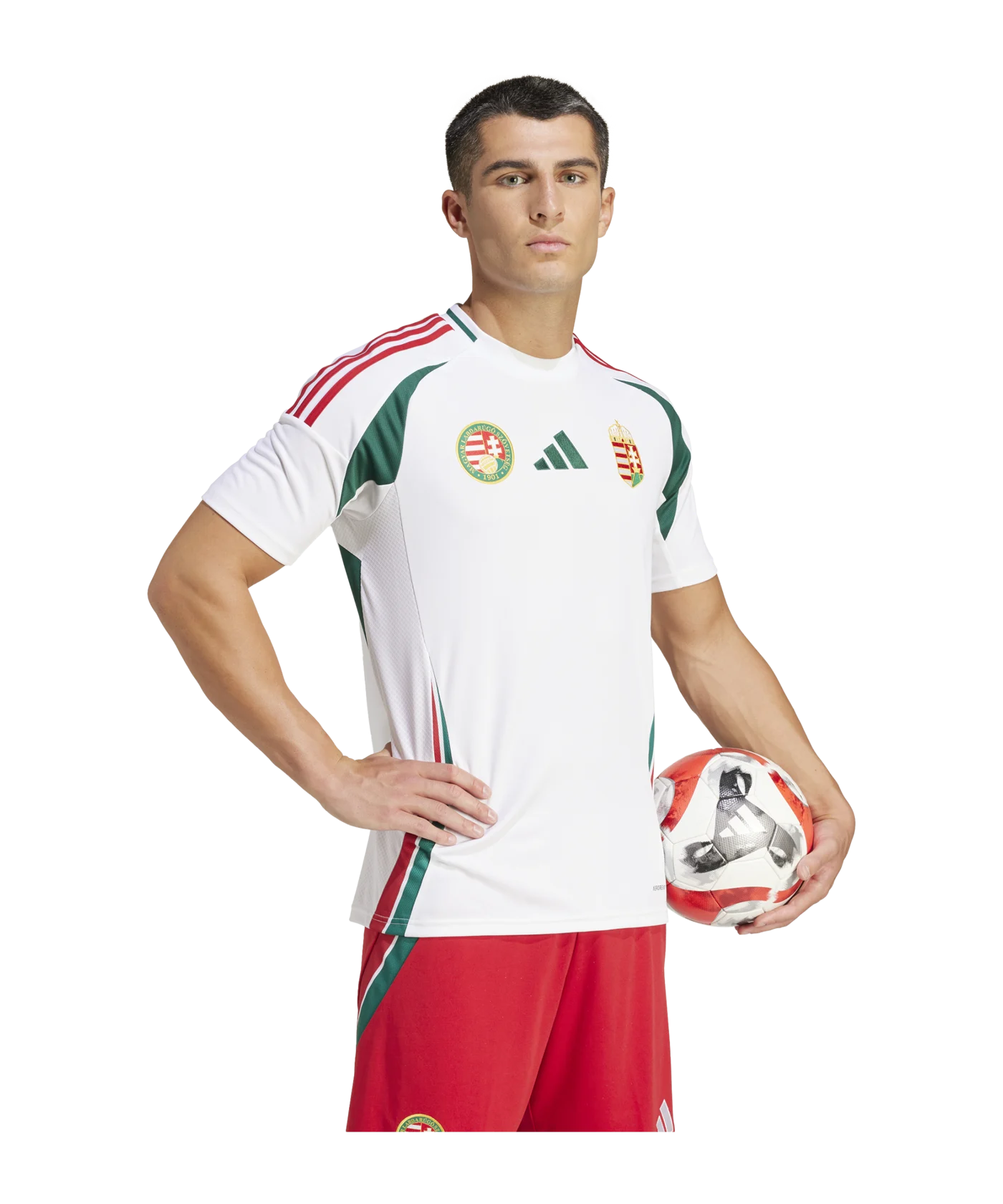 adidas Ungarn Trikot Away 2024 Weiss