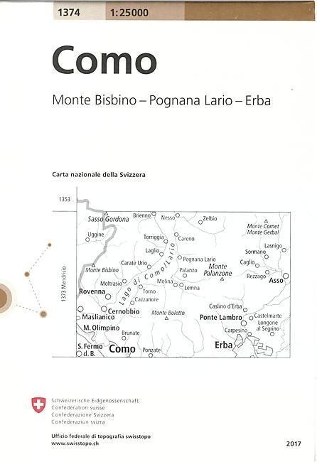 BUNDESAMT - 1374 COMO ECHELLE 1 25 000