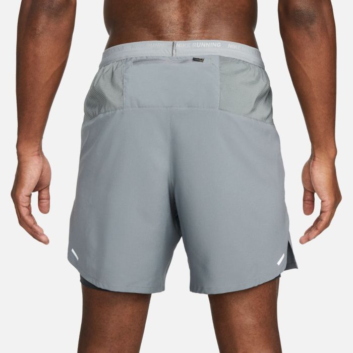 Nike Herre Shorts Dri-FIT Stride 2in1 7 Inch Shorts Grå