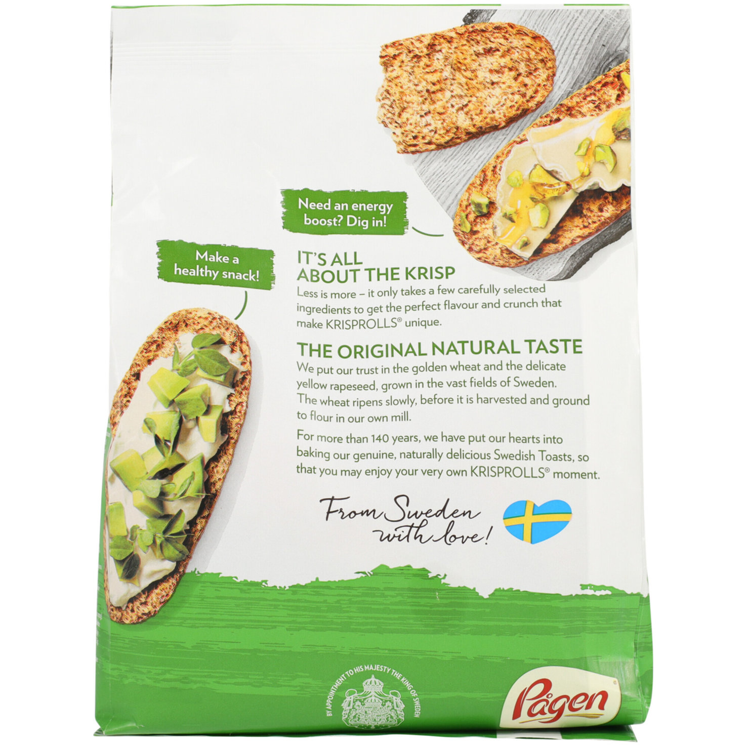 Krisprolls Vollkorn-Schwedenbrötchen Nature ohne Zuckerzusatz