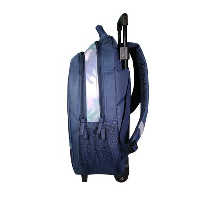 Sac à dos à roulettes Lili Lou - 2 compartiments - bleu - Bagtrotter